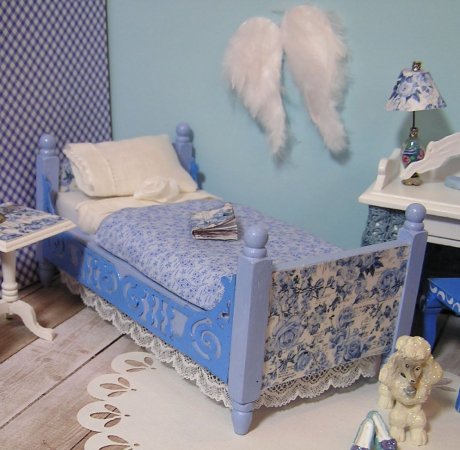 Bedroom Blueberry Blue Floral