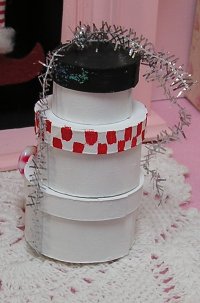 Boxes 3 stacked Snowman handpainted Free Shipping