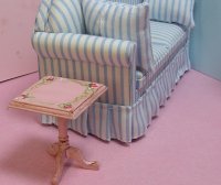 Table hand painted pink square Free Shipping